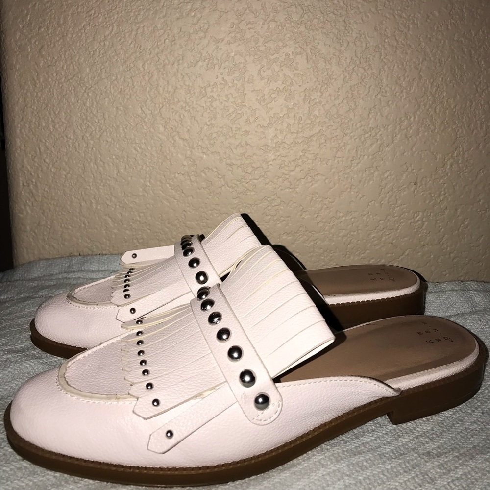 White comfy slip ons